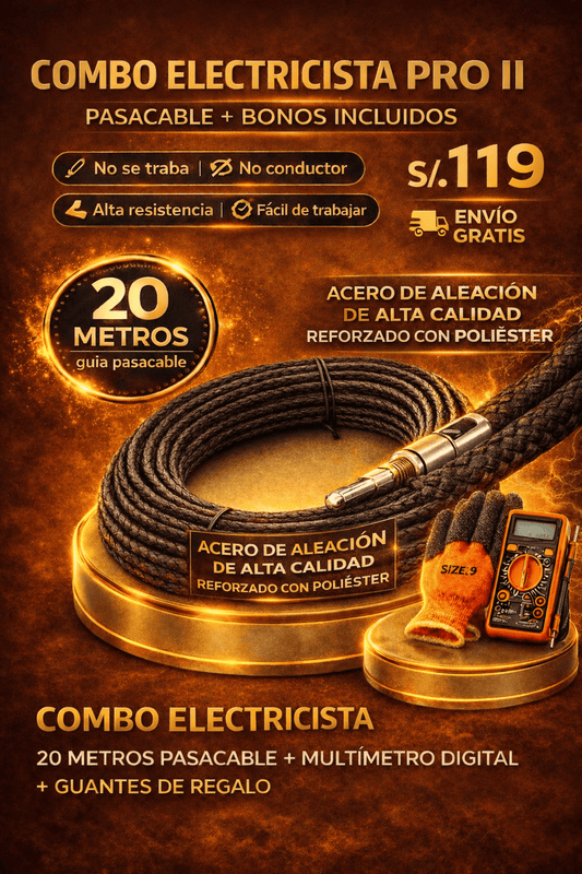 COMBO ELECTRICISTA PRO II (20 metros)
