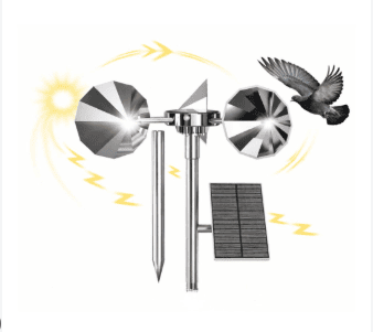 Ahuyentador de Aves con Panel Solar